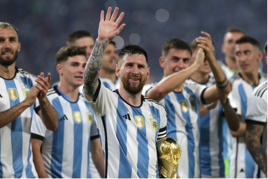 Lionel Messi pendant la coupe du monde 